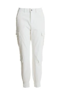 White Cargo Trousers