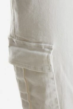 White Cargo Trousers -Chic Summer Shop 00100038340 ZS