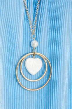 Blue Bardot Necklace Top -Chic Summer Shop 00100038405 ZS