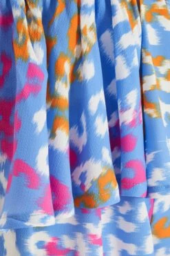 Blue Animal Print Playsuit -Chic Summer Shop 00100038438 ZS