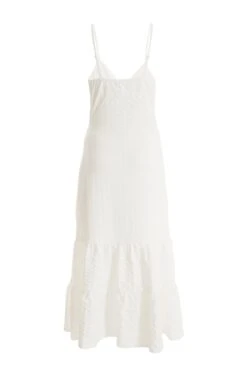 White Strappy Knot Front Midi Dress 12 White Strappy Knot Front Midi Dress -Chic Summer Shop 00100038449 ZB