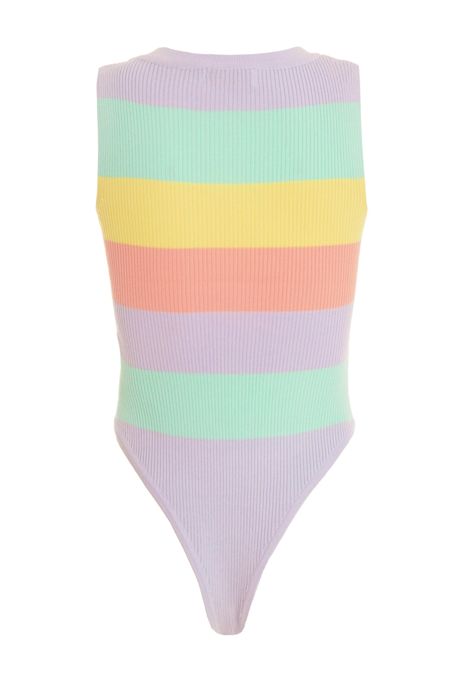 Multicoloured Stripe Knitted Bodysuit 7 Multicoloured Stripe Knitted Bodysuit - Image 5