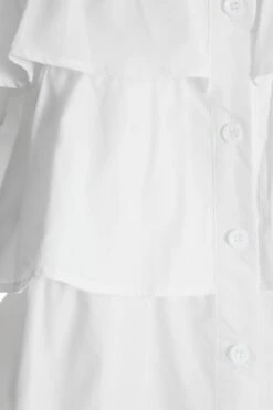 White Tiered Sleeveless Blouse -Chic Summer Shop 00100038478 ZS