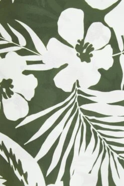 Khaki Floral Split Maxi Skirt -Chic Summer Shop 00100038522 ZS