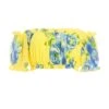 Yellow Floral Bardot Crop Top 2 Yellow Floral Bardot Crop Top -Chic Summer Shop 00100038546 ZM