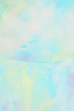 Blue Satin Smudge Print Playsuit -Chic Summer Shop 00100038599 ZS