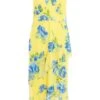 Curve Yellow Floral Midaxi Dress