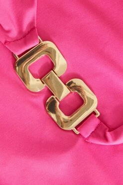 Pink Gold Chain Bodysuit -Chic Summer Shop 00100038642 ZS