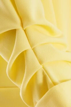 Yellow Ruched Sleeve Blazer 13 Yellow Ruched Sleeve Blazer -Chic Summer Shop 00100038678 ZS