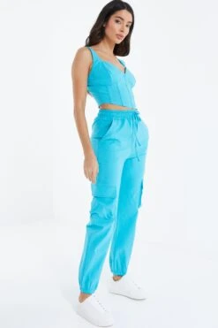 Blue Corset Crop Top 11 Blue Corset Crop Top -Chic Summer Shop 00100038764 XS