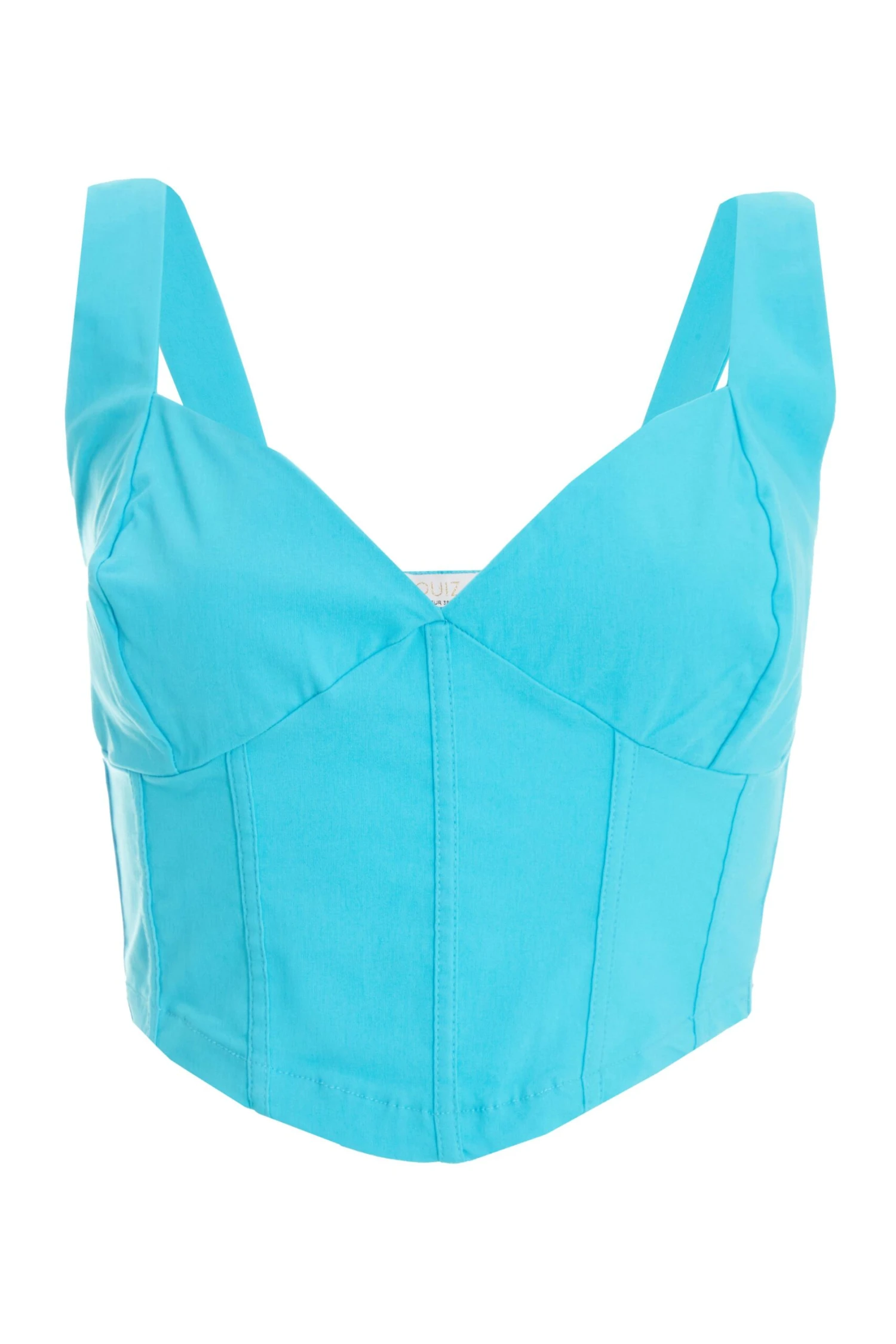 Blue Corset Crop Top 3 Blue Corset Crop Top