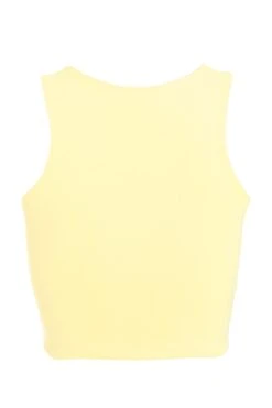 Yellow Crop Top -Chic Summer Shop 00100038788 ZB
