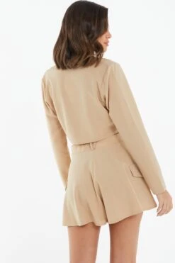 Stone Cropped Blazer -Chic Summer Shop 00100038800 XB