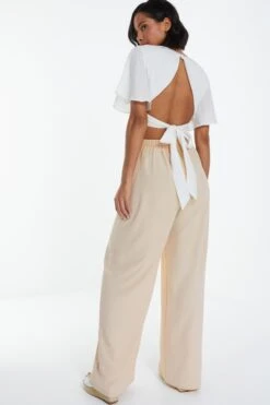 Stone Buckle Palazzo Trousers -Chic Summer Shop 00100038803 XB