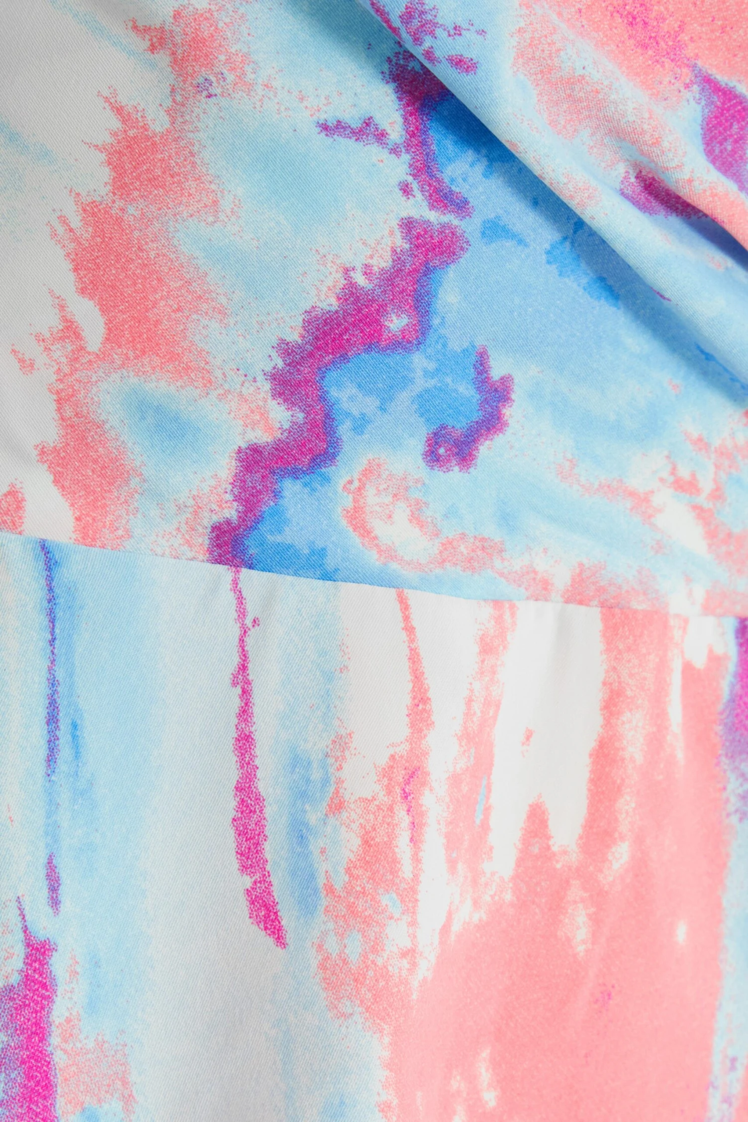 Blue Marble Print Peplum Top 8 Blue Marble Print Peplum Top - Image 6