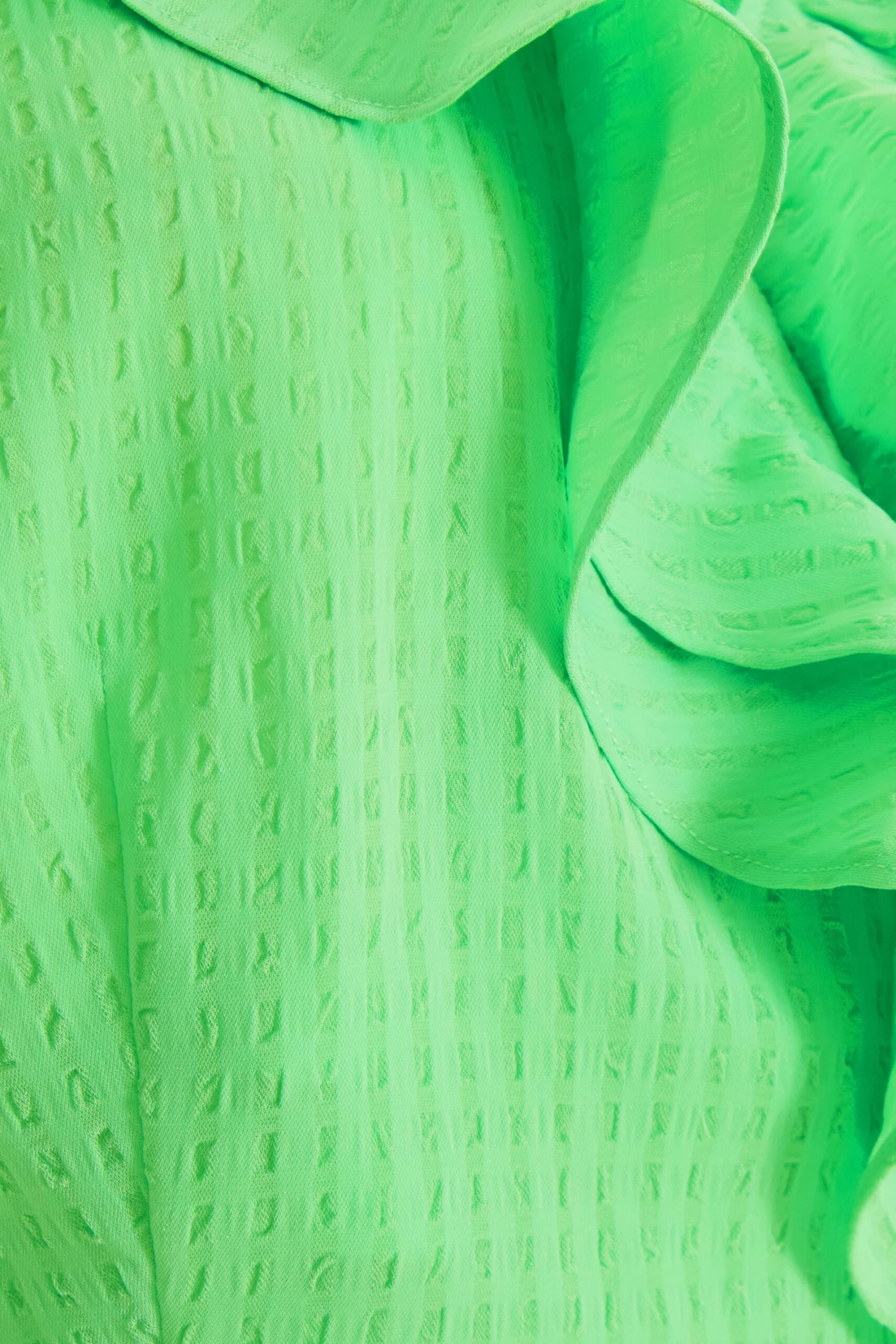 Green Frill Peplum Blouse 8 Green Frill Peplum Blouse - Image 6