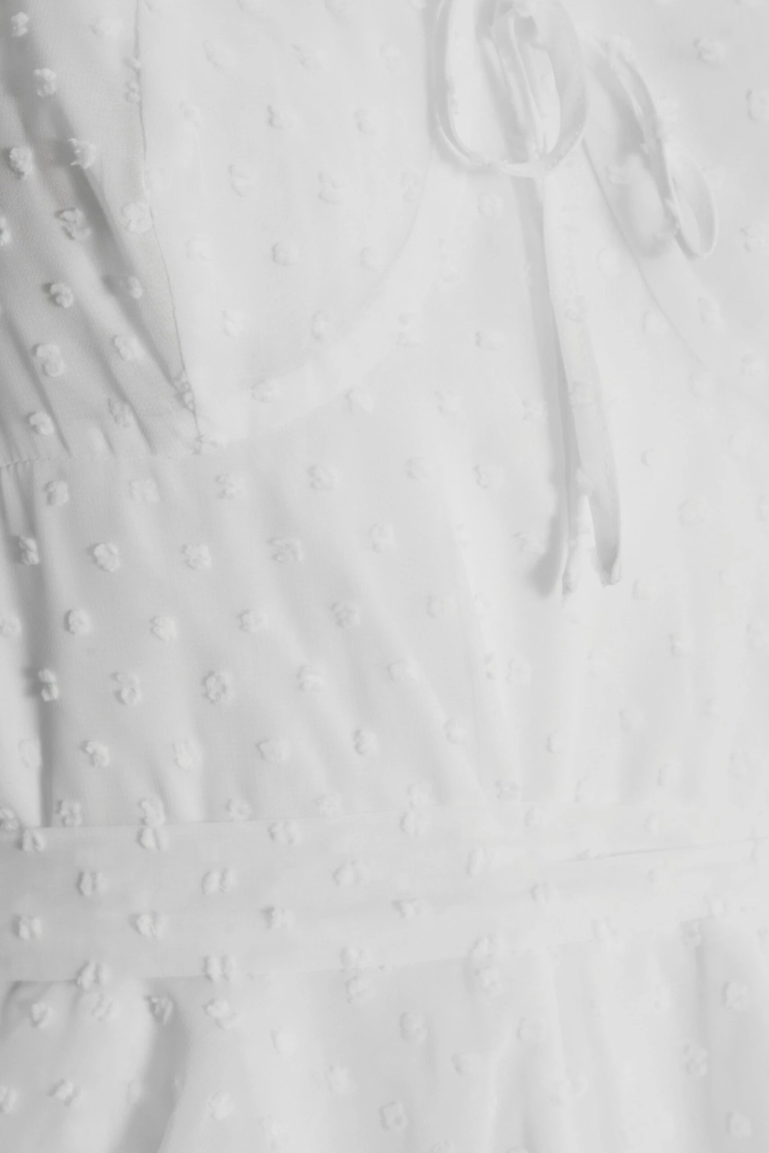 White Chiffon Tie Front Playsuit 8 White Chiffon Tie Front Playsuit - Image 6