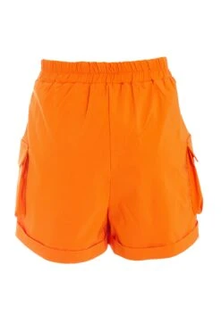 Orange Cargo Shorts -Chic Summer Shop 00100038973 ZB