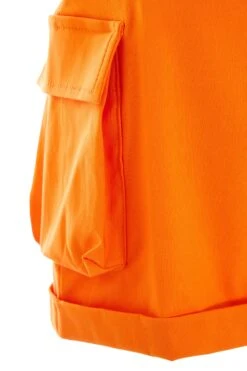 Orange Cargo Shorts -Chic Summer Shop 00100038973 ZS