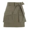 Khaki Cargo Mini Skirt 2 Khaki Cargo Mini Skirt -Chic Summer Shop 00100038977 ZM