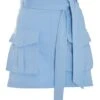 Blue Cargo Mini Skirt 1 Blue Cargo Mini Skirt -Chic Summer Shop 00100038978 ZM