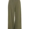 Khaki High Waisted Palazzo Trousers -Chic Summer Shop 00100039072 ZM