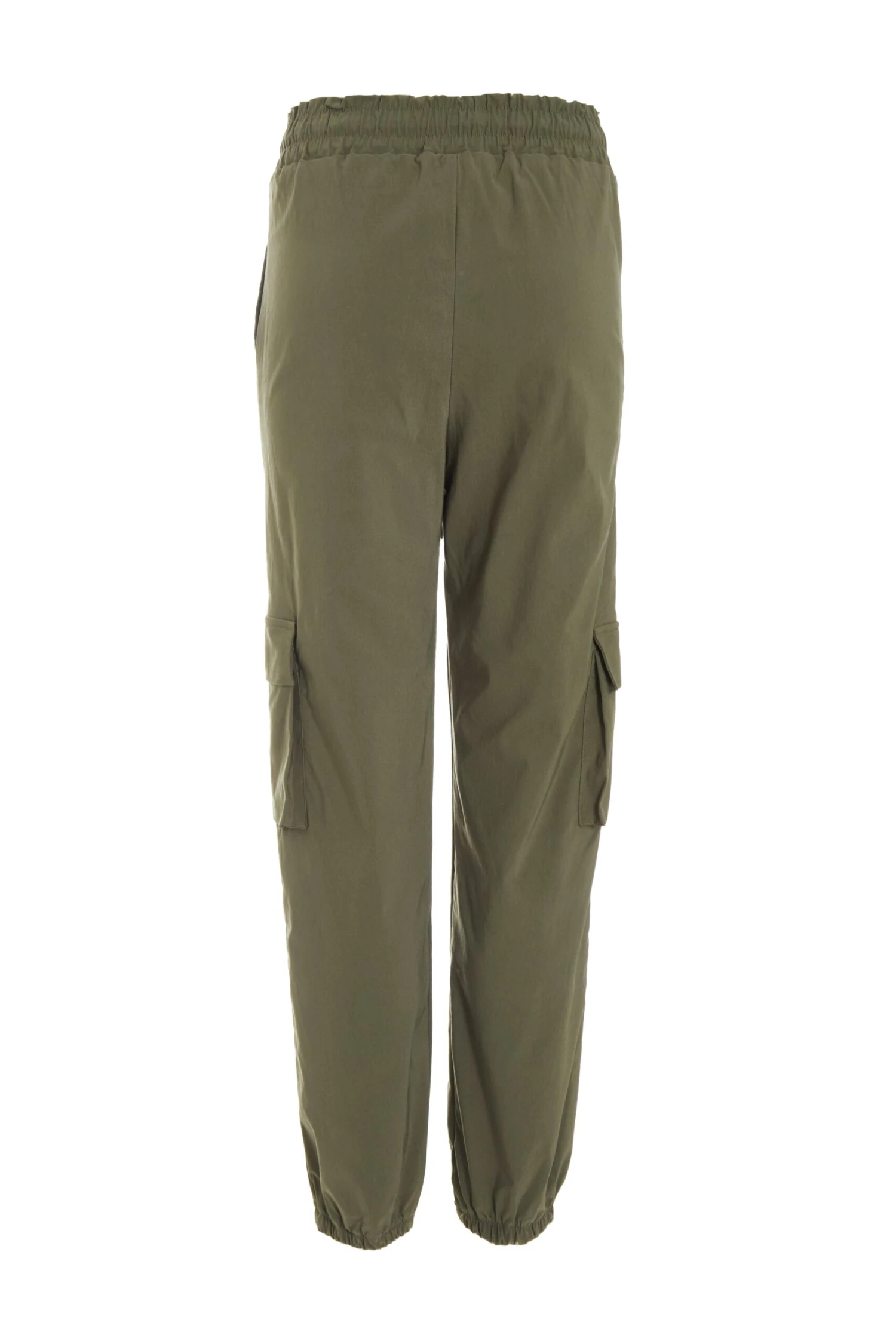 Khaki Tie Waist Cargo Trousers 7 Khaki Tie Waist Cargo Trousers - Image 5