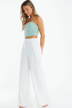 Mint Cropped Corset Top -Chic Summer Shop 00100039085 XS
