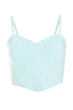 Mint Cropped Corset Top