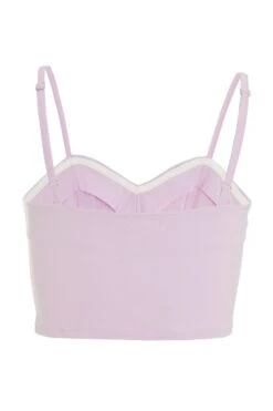 Lilac Cropped Corset Top -Chic Summer Shop 00100039086 ZB