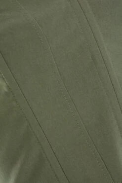 Khaki Cropped Corset Top -Chic Summer Shop 00100039087 ZS