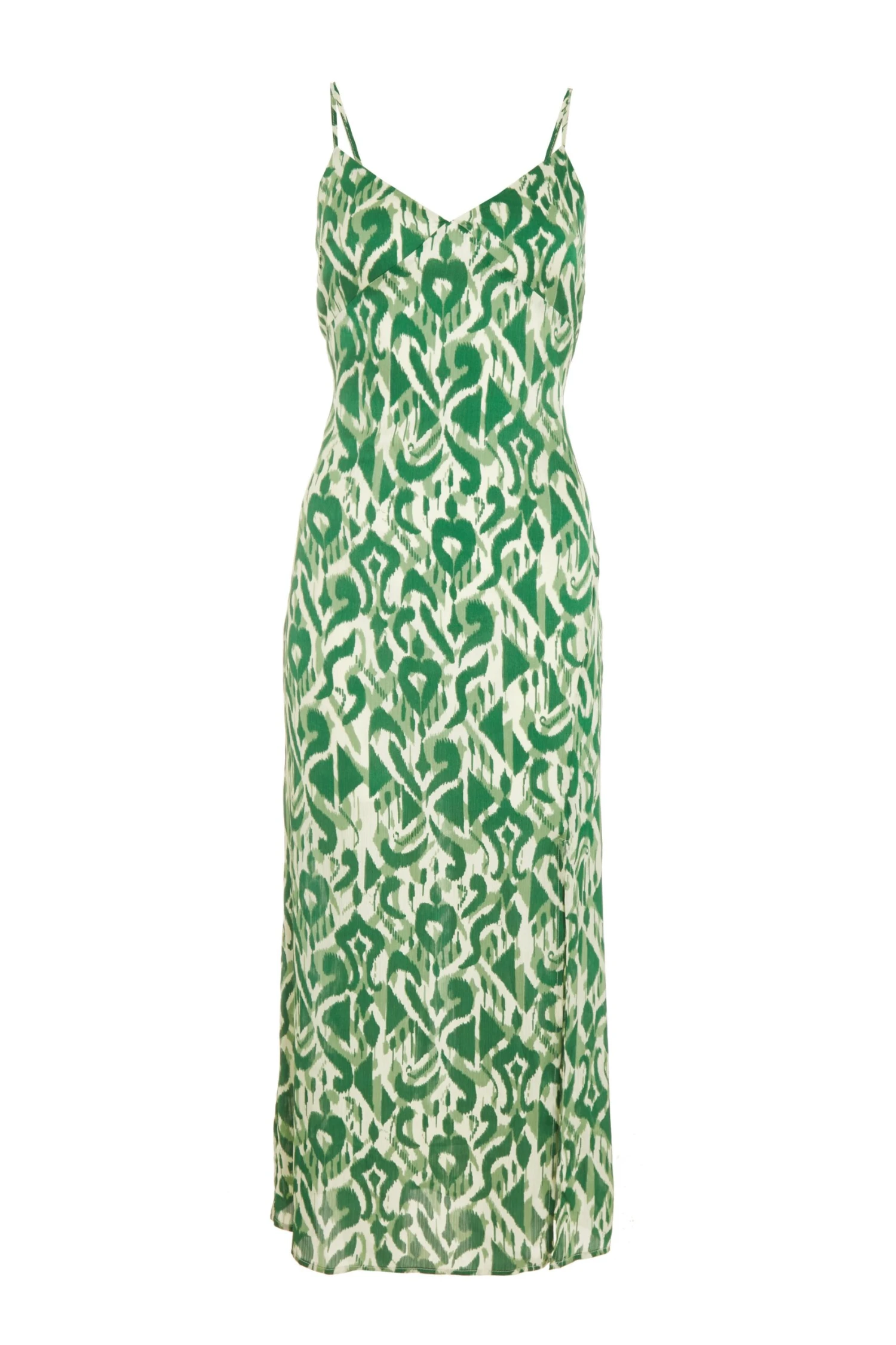 Green Aztec Print Midaxi Dress 3 Green Aztec Print Midaxi Dress