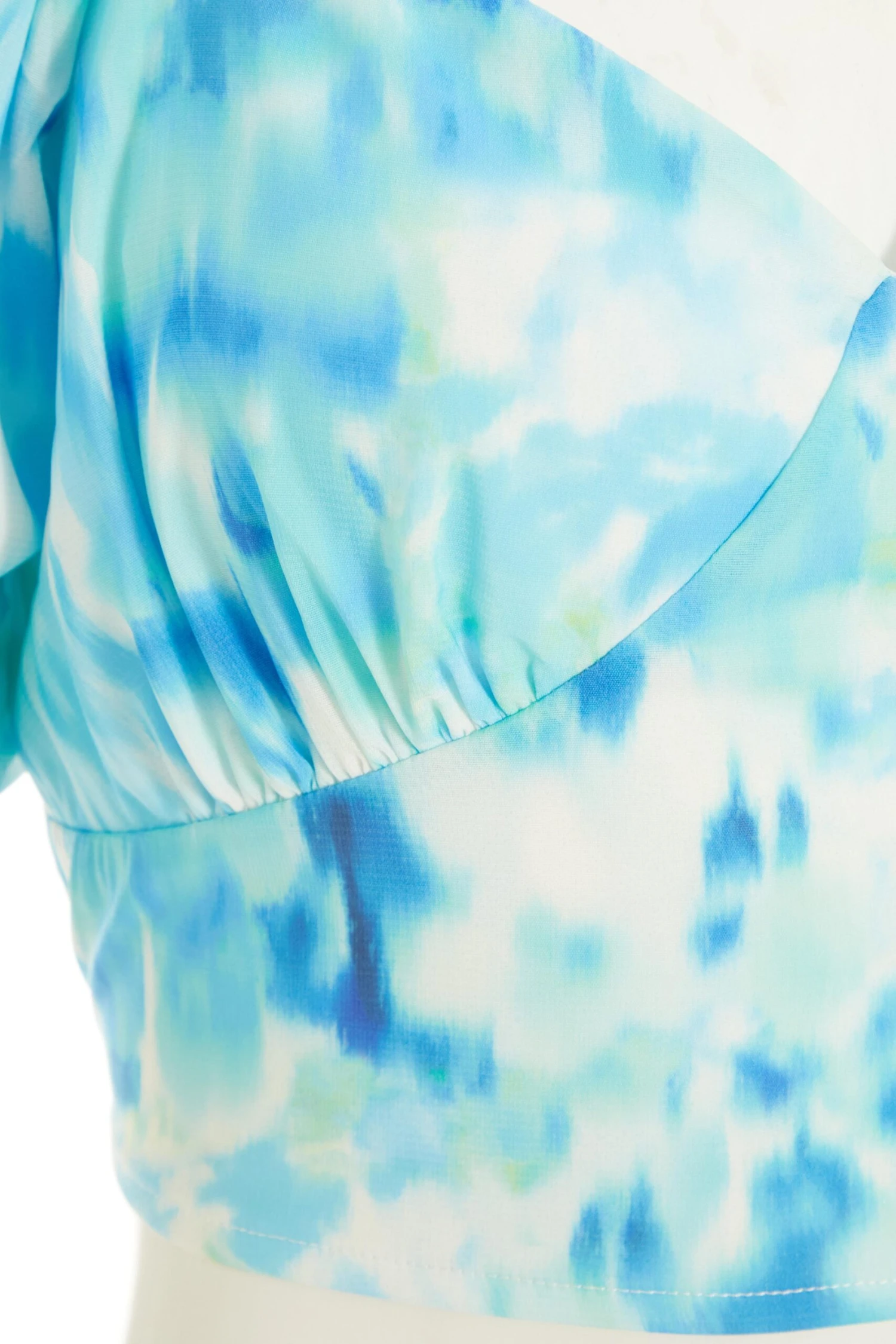 Blue Marble Print Crop Top 8 Blue Marble Print Crop Top - Image 6