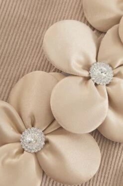 Stone Knitted Flower Mini Dress -Chic Summer Shop 00100039151 ZS