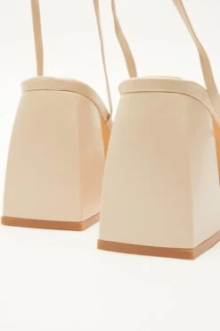 Nude Lace Up Platform Heeled Sandal -Chic Summer Shop 00100039199 ZB