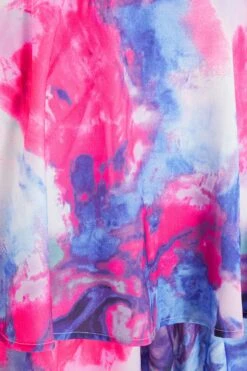 Purple Marble Print Playsuit -Chic Summer Shop 00100039266 ZS