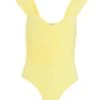 Yellow Ruched Bodysuit 1 Yellow Ruched Bodysuit -Chic Summer Shop 00100039268 ZM