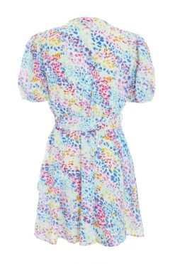 Multicoloured Animal Print Skater Mini Dress 6 Multicoloured Animal Print Skater Mini Dress -Chic Summer Shop 00100039293 ZB