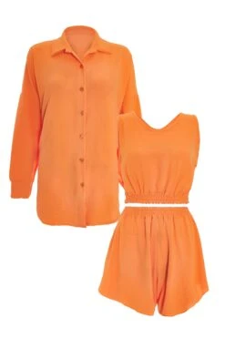 Orange 3 Piece Set 12 Orange 3 Piece Set -Chic Summer Shop 00100039315 ZB