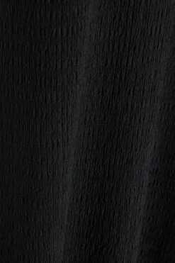 Black Halterneck Textured Maxi Dress -Chic Summer Shop 00100039495 ZS