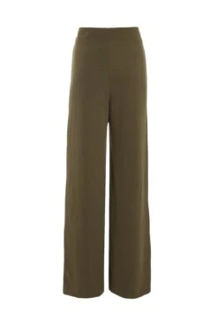 Khaki Buckle Palazzo Trousers -Chic Summer Shop 00100039593 ZB