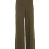 Khaki Buckle Palazzo Trousers -Chic Summer Shop 00100039593 ZM