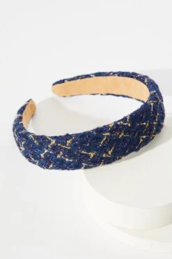 Navy Boucle Headband