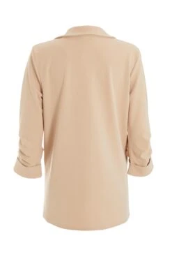 Stone Ruched Sleeve Blazer -Chic Summer Shop 00100039719 ZB