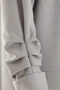 Grey Ruched Sleeve Blazer 13 Grey Ruched Sleeve Blazer -Chic Summer Shop 00100039720 ZS